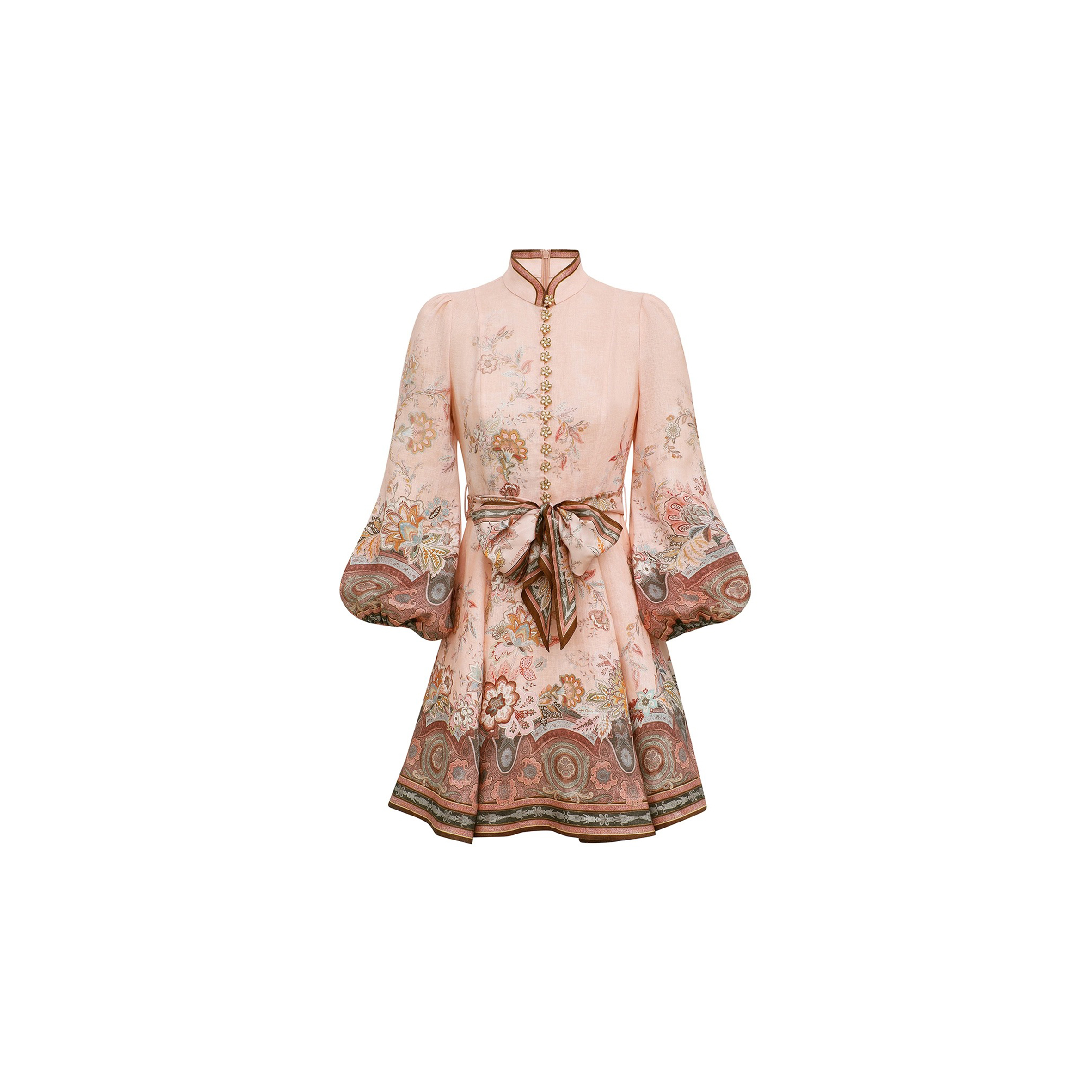 ZIMMERMANN ALCHEMY BUTTON MINI DRESS 